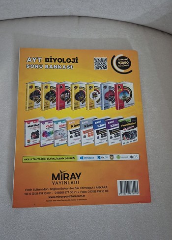  Miray Yayınları AYT Biyoloji Pratik Notları Soru Bankası