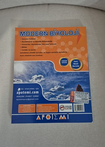  Modern Biyoloji AYT 12. Sınıf Konuları Kitabı
