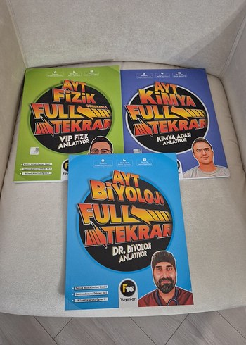 AYT Fizik, Kimya, Biyoloji Full Tekrar Kitapları F10