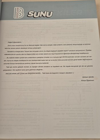 Beden Görkem Şahin AYT Kimya Ders Notları