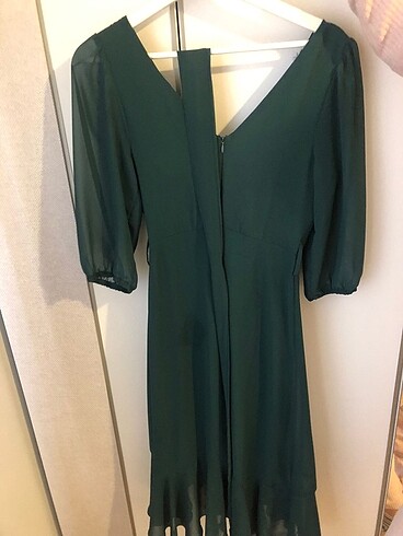 38 Beden Yeşil elbise