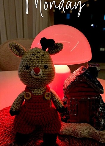 Amigurumi minnoş geyik
