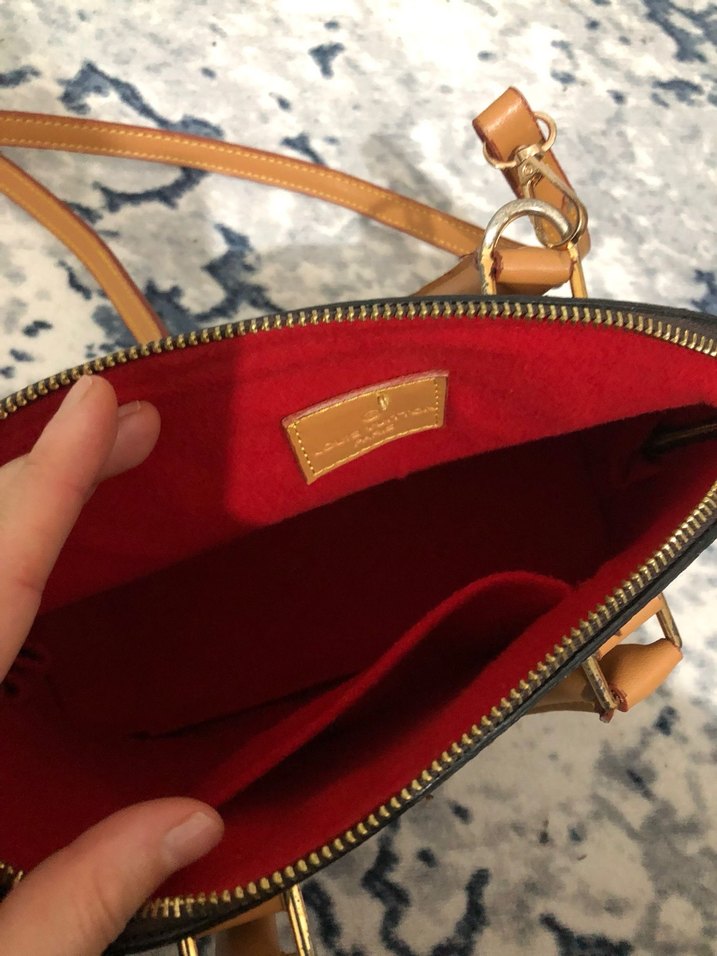 Kahverengi Baskılı Deri Kadın Çanta - Görsel 2