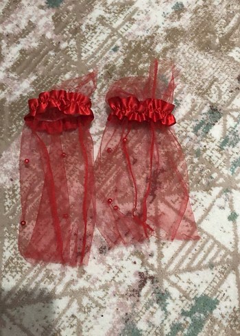 Kırmızı Fırfırlı Bohem Düğün Aksesuarı - Görsel 3