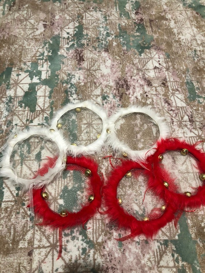 Kırmızı Fırfırlı Bohem Düğün Aksesuarı - Görsel 2