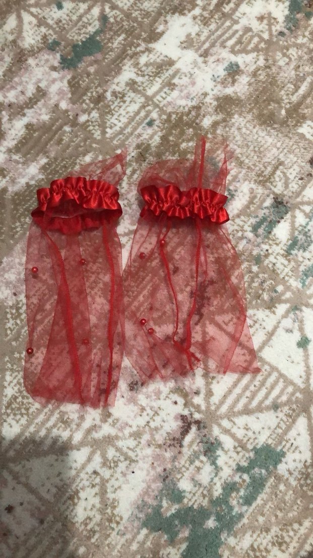 Kırmızı Fırfırlı Bohem Düğün Aksesuarı - Görsel 3