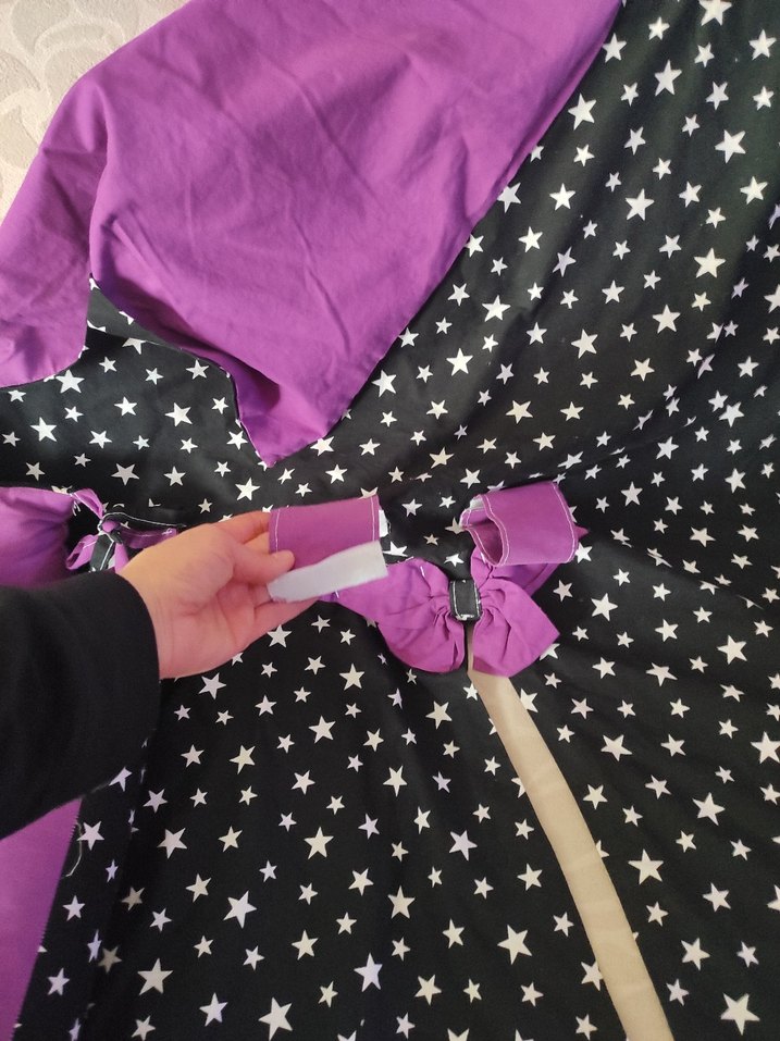 Yıldız Desenli Mor Bebek Uyku Seti - Görsel 3