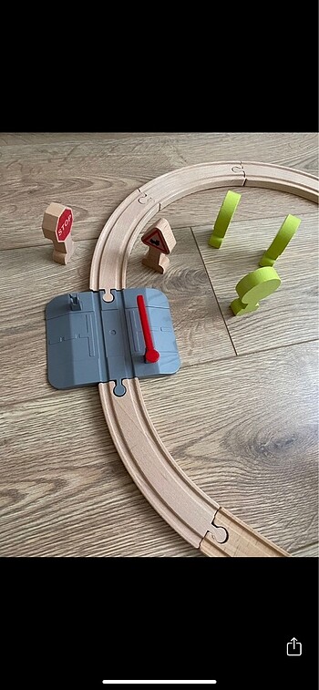 Ikea İkea tren seti ahşap oyuncak lillabo