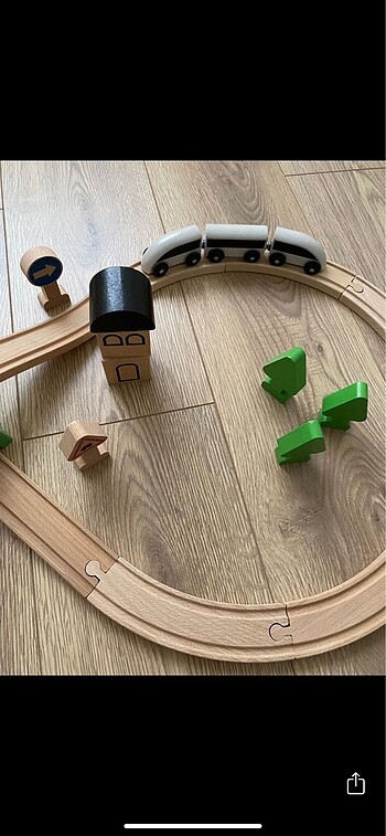 Beden ten rengi Renk İkea tren seti ahşap oyuncak lillabo