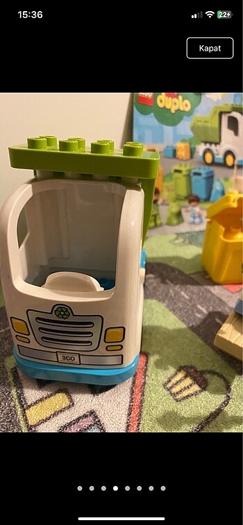 Beden yeşil Renk Lego duplo çöp kamyonu 10945 ve kırmızı uçak