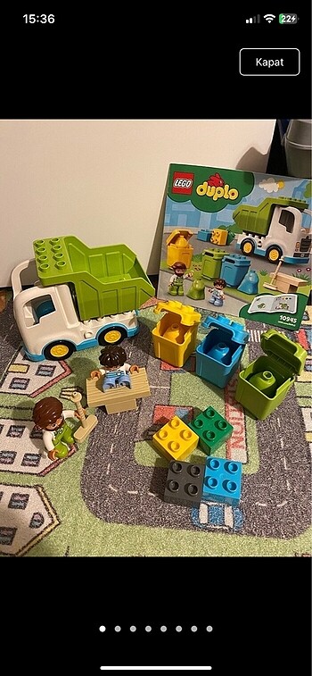 Lego duplo çöp kamyonu 10945 ve kırmızı uçak