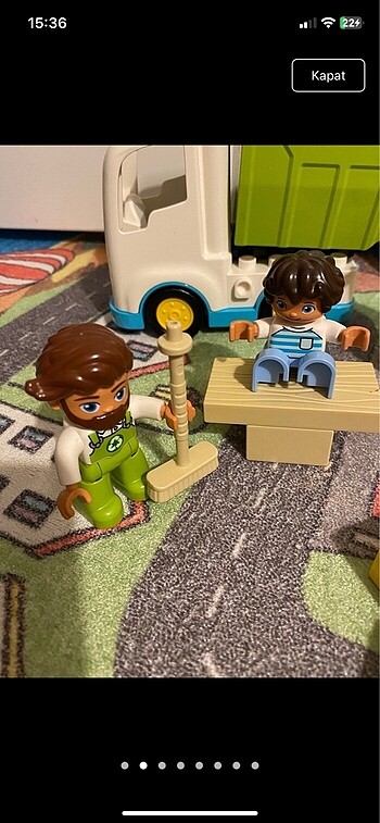 Diğer Lego duplo çöp kamyonu 10945 ve kırmızı uçak