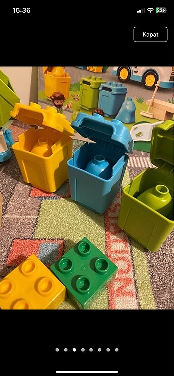 Beden Lego duplo çöp kamyonu 10945 ve kırmızı uçak
