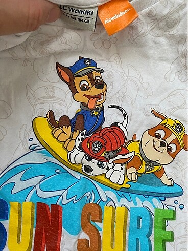 4 Yaş Beden beyaz Renk Lcw paw patrol tişört atlet erkek çocuk takım