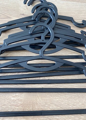 Ikea Siyah Plastik Askı Seti 10 Adet