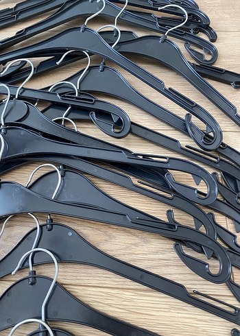 Ikea Siyah Çoklu Askı Seti