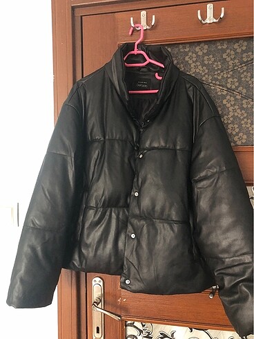 xl Beden siyah Renk Deri mont