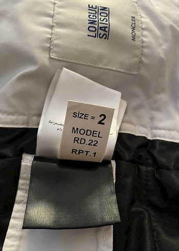 Beyaz Fermuarlı Kadın Midi Ceket - Görsel 6