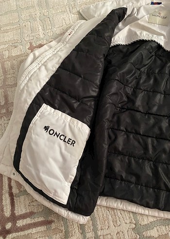 Beyaz Fermuarlı Kadın Midi Ceket - Görsel 4