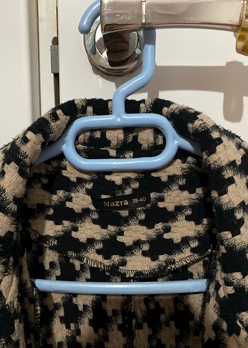 Kahverengi Uzun Örgü Kadın Kaban - Görsel 4