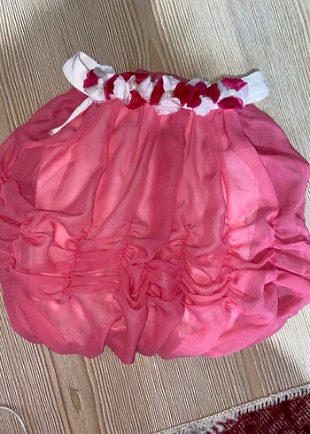 Pembe Fırfırlı Bohem Kız elbisesi - Görsel 2