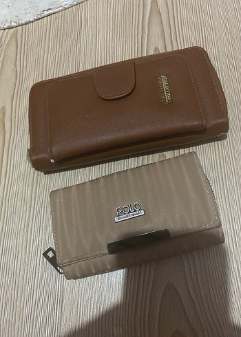 Kadın Kahverengi Deri Fermuarlı Cüzdan - Görsel 2