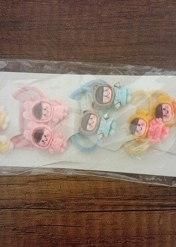 Pastel Renkli Elastik Çocuk Saç Tokaları