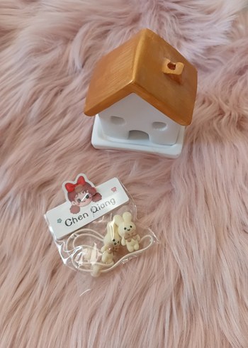 Beden camel Renk Bohem Tarzı Pastel Bebek Ayıcık Desenli Saç Tokası