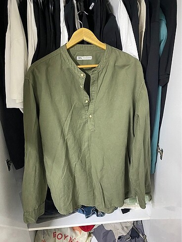 Zara oversize hakim yaka xl gömlek