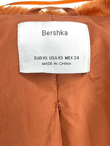 xs Beden kahverengi Renk Bershka Sahte Kürk %70 İndirimli.