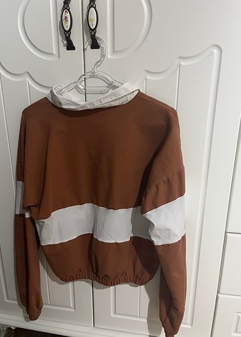 s Beden Düğmeli Uzun Kollu Sweatshirt