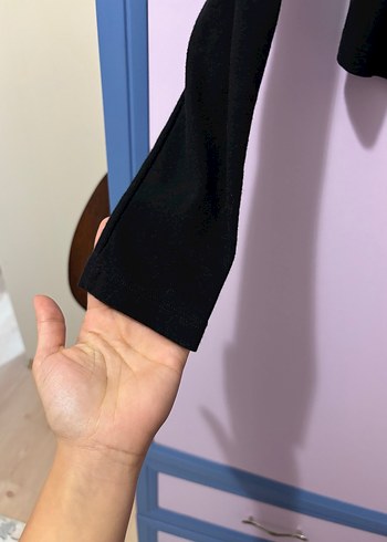 s Beden siyah Renk Siyah Düğmeli hırka