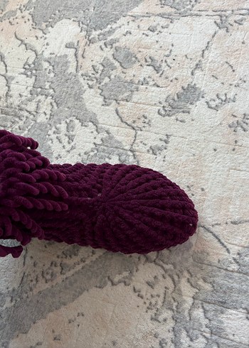 Mor Örgü Kız Ev Terliği - Görsel 4