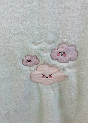 diğer Beden Gri Bulut Desenli polar pijama