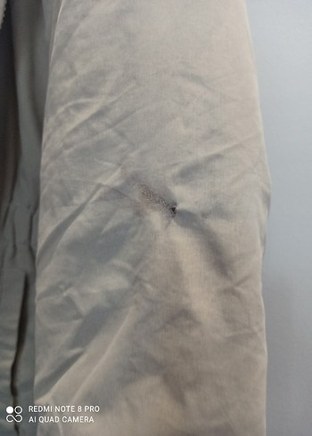 Gri Kapüşonlu kız çocuk Kışlık Mont - Görsel 2