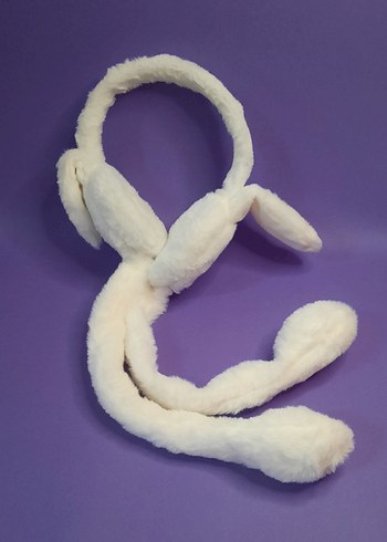 Mor peluş kedi aksesuarı - Görsel 2