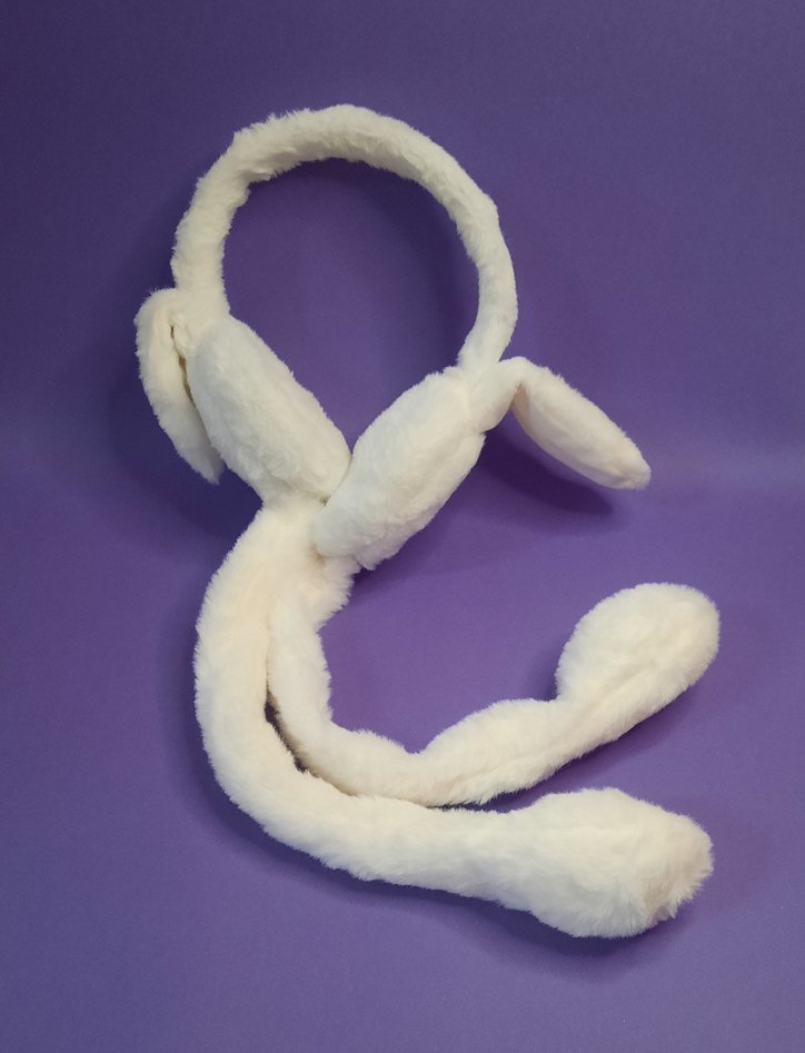 Mor peluş kedi aksesuarı - Görsel 2