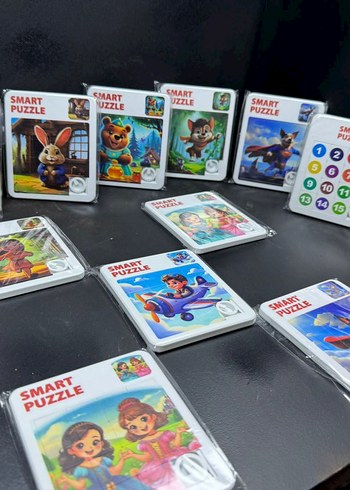 Renkli Çocuk Puzzle Seti 15 parçalı 2 Adet