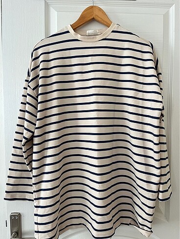 manuka çizgili sweatshirt