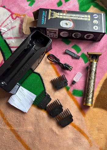 Altın Renkli Tıraş Makinesi Seti - Görsel 2