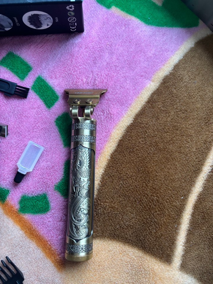 Altın Renkli Tıraş Makinesi Seti - Görsel 4