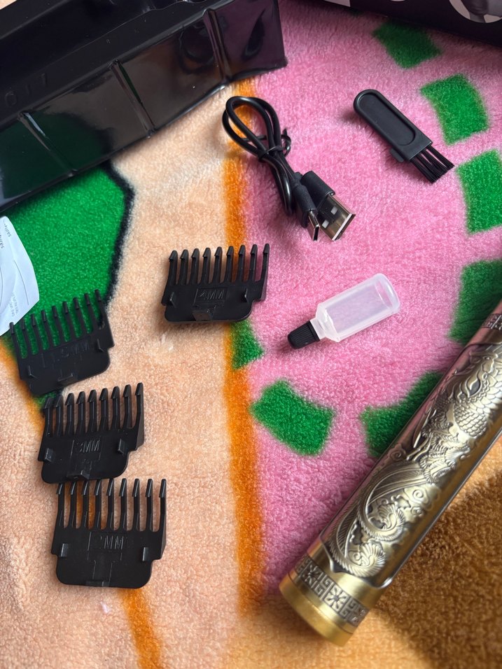 Altın Renkli Tıraş Makinesi Seti - Görsel 5