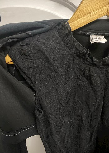 Kız Çocuk Siyah Nakışlı Bolero - Görsel 3