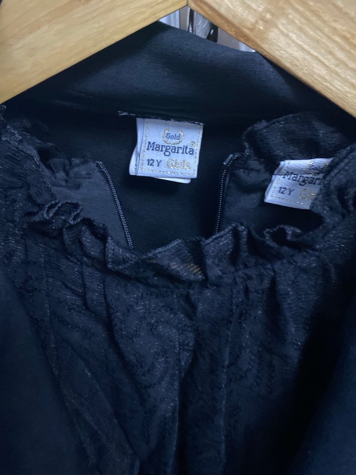 Kız Çocuk Siyah Nakışlı Bolero - Görsel 2