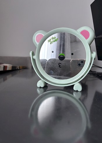 Yeşil Ayıcık Tasarımlı Masa Aynası - Görsel 2