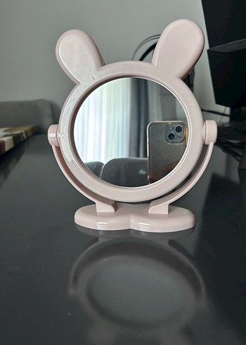 Pembe Tavşan Kulaklı Masa Aynası - Görsel 3
