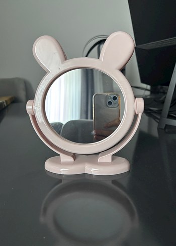 Pembe Tavşan Kulaklı Masa Aynası - Görsel 4