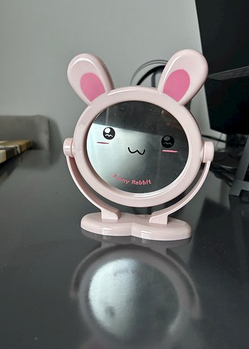 Pembe Tavşan Kulaklı Masa Aynası - Görsel 2