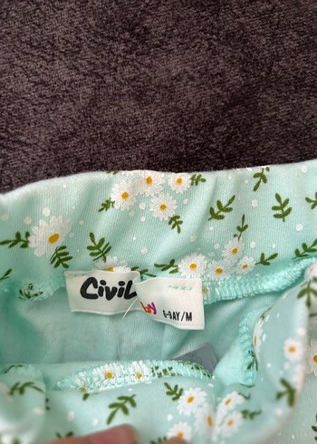 Yeşil Çiçek Desenli Kız Bebek Pantolonu - Görsel 5