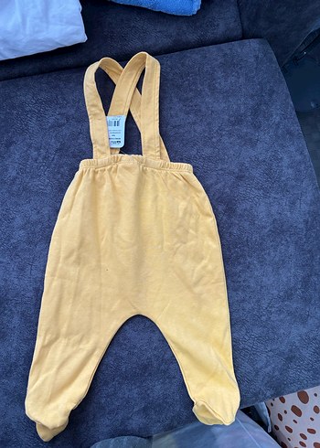 Sarı Erkek Çocuk Askılı Tulum - Görsel 5